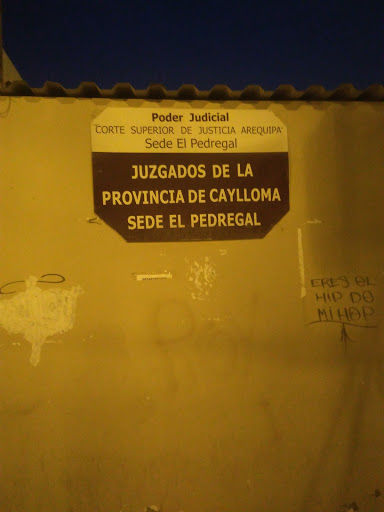 Juzgados De La Provincia De Caylloma - Sede Pedregal